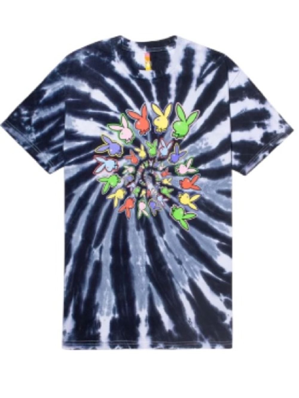 PLAYBOY x Color Bars Spiral Tie-Dye T-Shirt